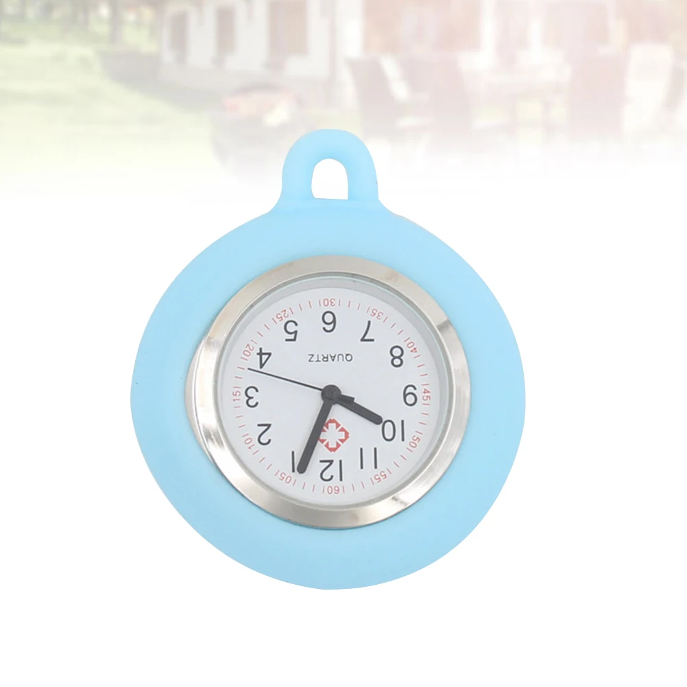 Portable Nurse Watch Unisex Nurse Hanging Watch Fresh Nurses Rope Watch (Light Blue, without Lanyard)