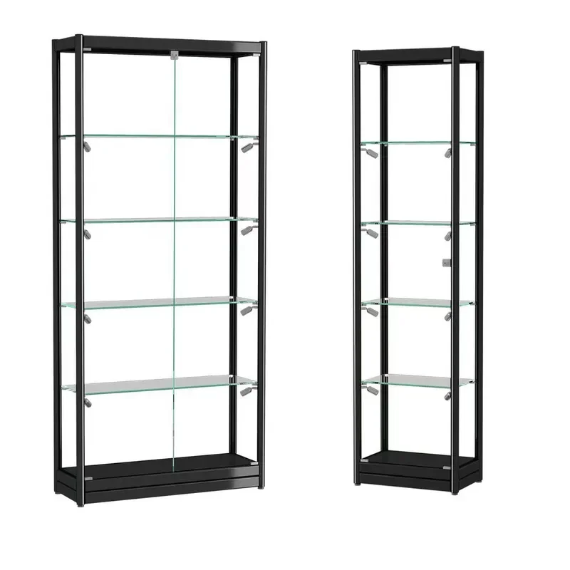 for Factory Direct Glass Cosmetics Display Cabinet Jewelry Glass Counter Watch Showcase Blind Box Display Stand