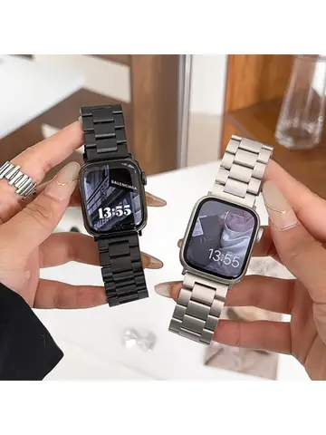 Metal Strap for Apple Watch Band 49mm 45 41 44 40 42 46 38mm Stainless Steel Bracelet for iWatch Series 10 Ultra 9 8 7 6 5 4 SE