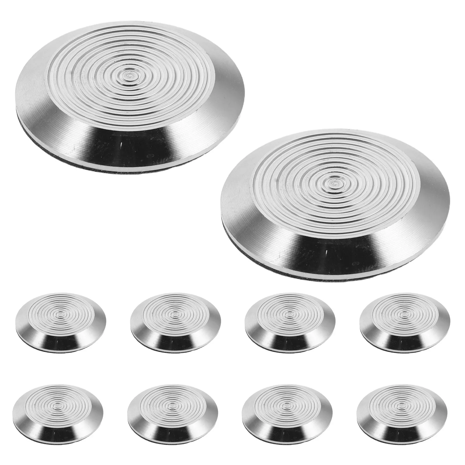 10Pcs Self Adhesive Stainless Steel Tactile Stud Anti Slip Sidewalk Replacement Indicator Ground Stud for Blind Pedestrian