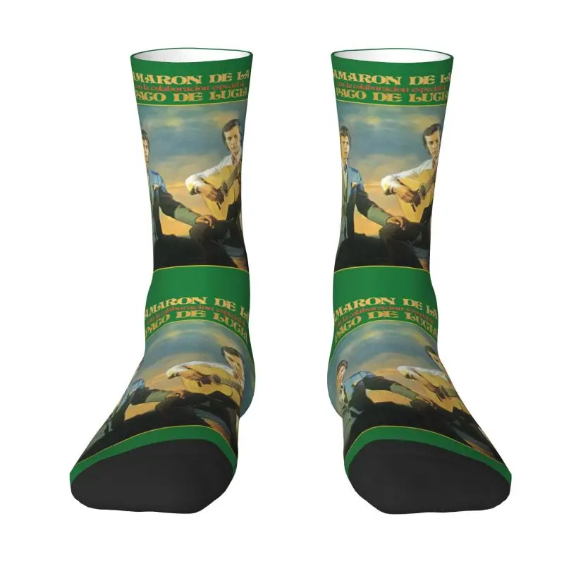 Camaron De La Isla Flamenco Singer Men Women Crew Socks Unisex Novelty Island Shrimp Spring Summer Autumn Winter Dress Socks