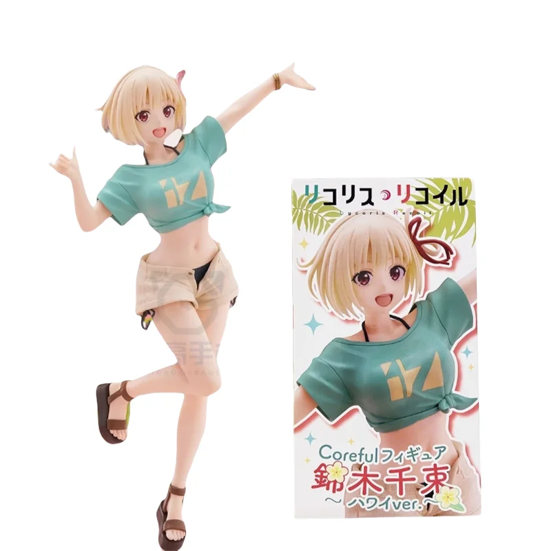 

TAITO оригинальная аниме-фигурка Lycoris Nishikigi Chisato Coreful, экшн-фигурка, игрушки для детей, подарок, Коллекционная модель, украшения