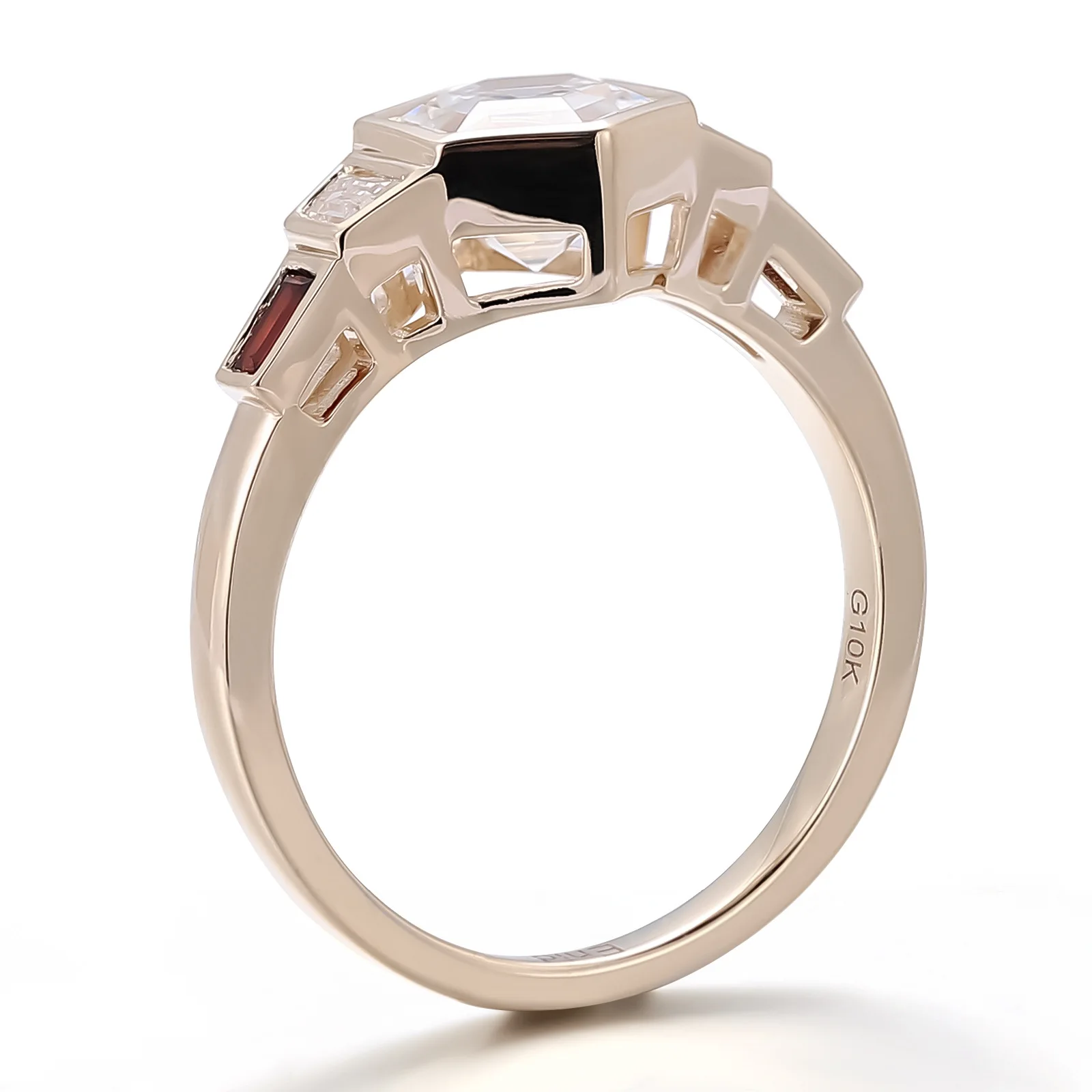 MUSHAN Custom Jewelry 10k 14k 18k Gold 925 Silver Ring Women Band D VVS1 Rare Moissanite Diamond Wedding Rings 18K Gold Jewelry