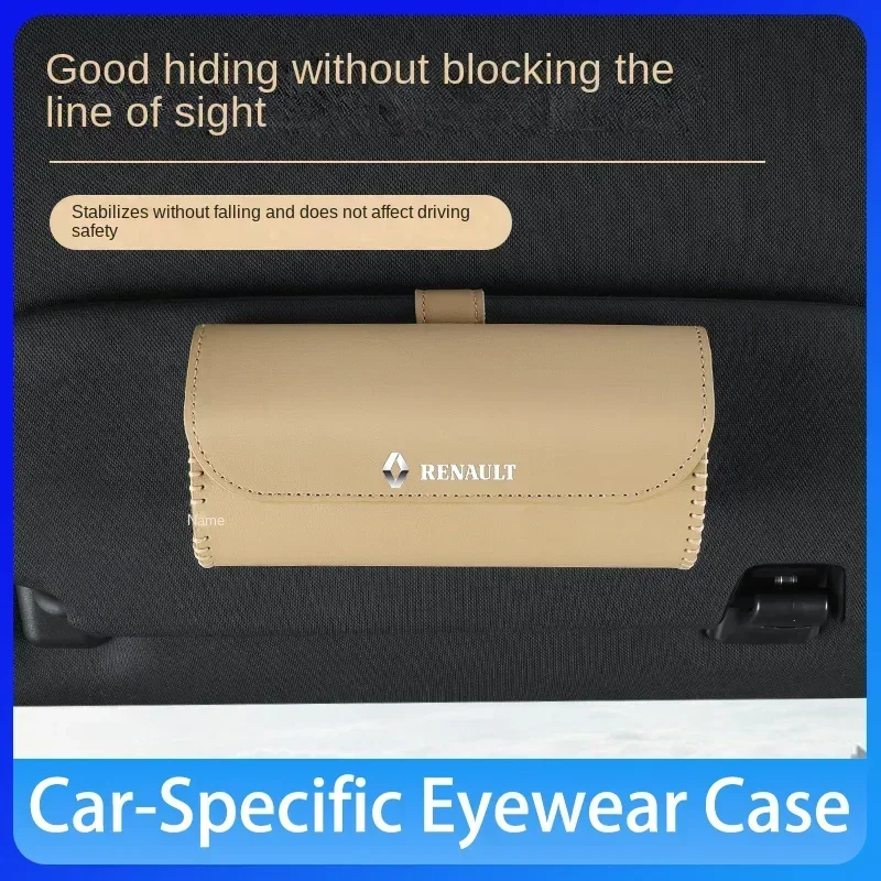 

Car glasses box car multifunctional storage artifact For Renault Megane 2 3 4 Twingo Clio Talisman Captur Trafic Kwid Scenic 2