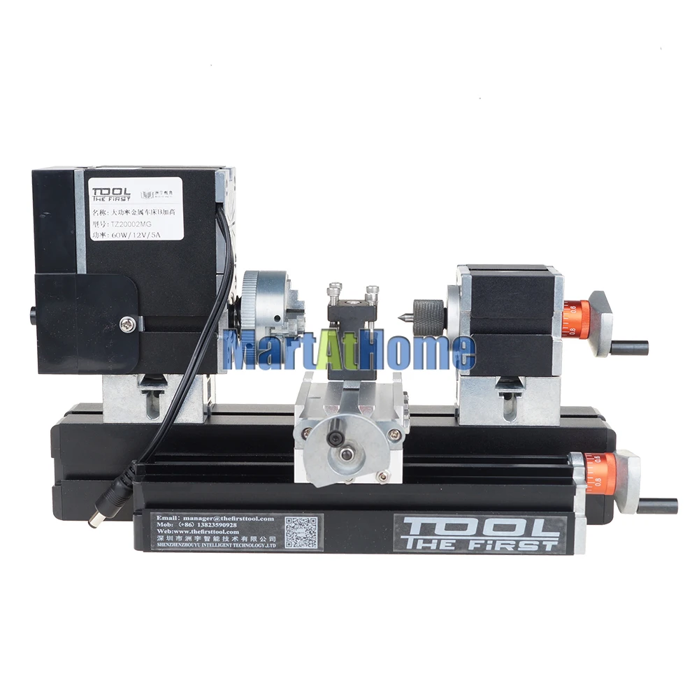 Imagem -04 - Potência Mini Metal Torno Máquina Ferramenta b Tz20002mg Max. Workpiece 135*135 mm 12000rpm para Modelagem Educação Escolar 60w de Alta
