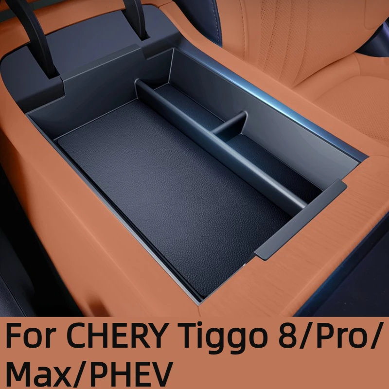 Armrest Storage Box For CHERY Tiggo 8/Pro/Max/PHEV Accessories 2025-2026,ABS,Organizer,Anti-Slip,Noise Reduction,Space Saving