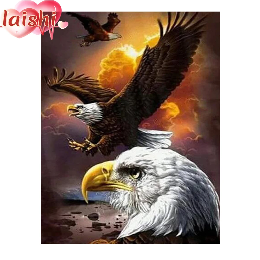 5D Diamond Painting Sunset parrot Full Round Drill Mosaic Diamond Embroidery Cross Stitch Kits Home Decor Christmas Gift picture