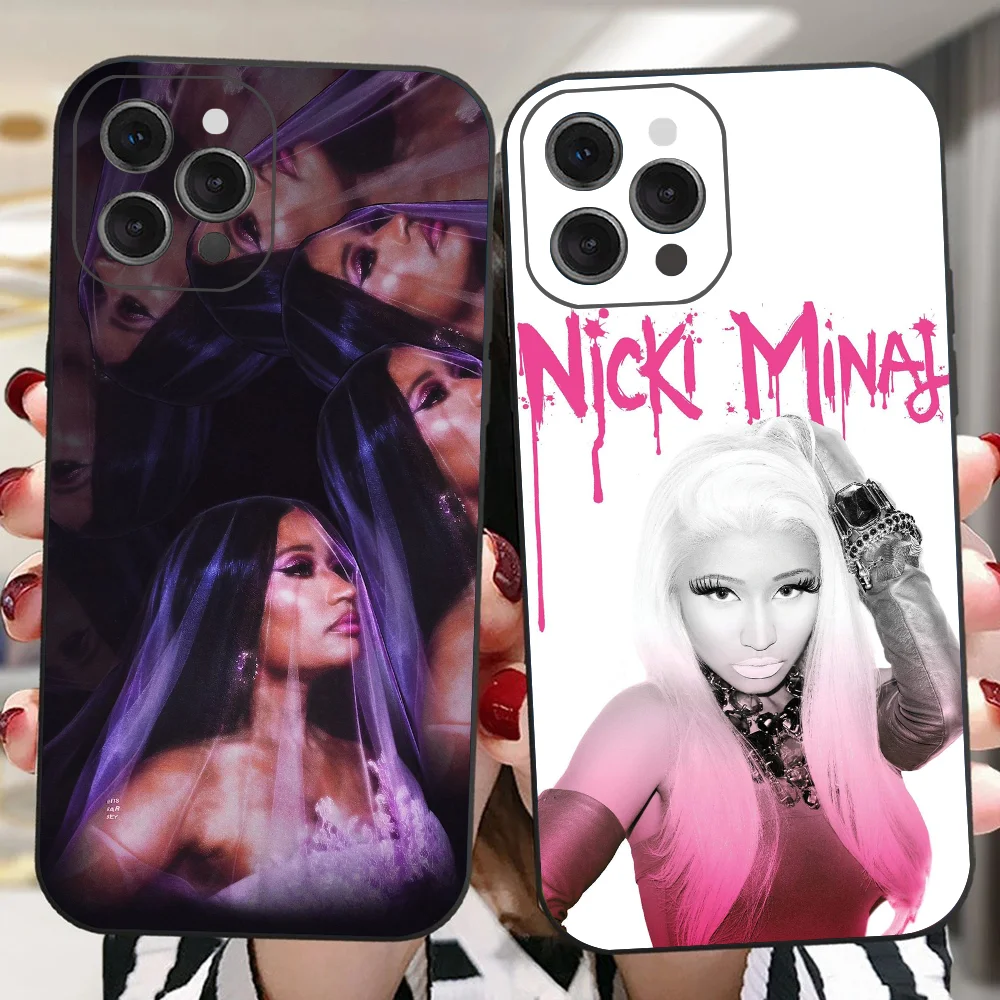 Nicki Minaj Rapper Pink Friday 2 Phone Case For IPhone 16 15 14 13 Pro Max 11 12 Mini X Xs XR Se 2022 Black Silicone Cover