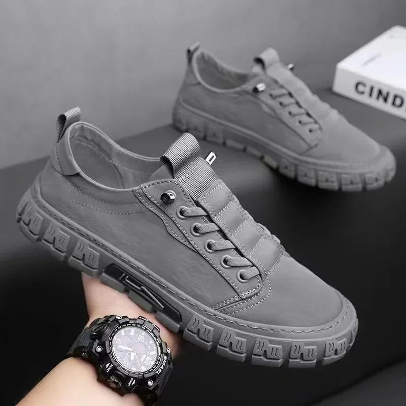 Men's Shoes Ice Silk Cloth Canvas Shoes Breathable Casual Shoe Light Walking Flat Shoes for Men Vulcanized Shoe Slip on Loafers