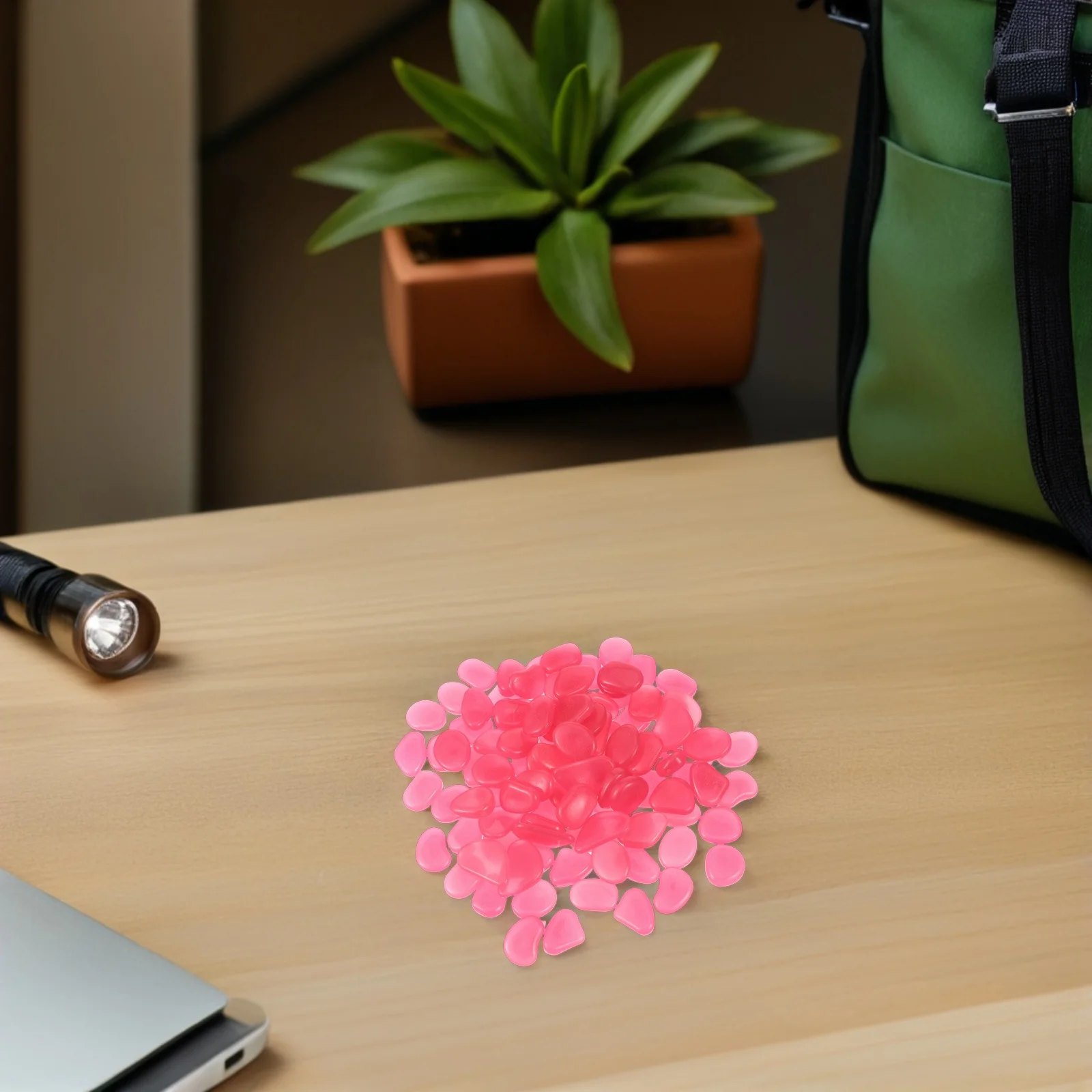 

300Pcs Glow Rocks Luminous Pebbles Outdoor Decorative Stones for Garden Path Patio Aquariums Luminous Pebbles Fish Tank Rocks