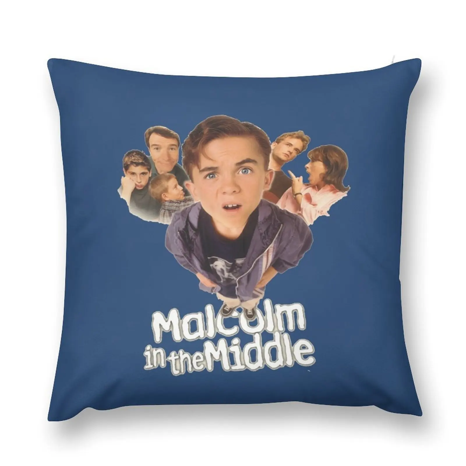 Cadeau dr?le Malcolm dans la vague rétro moyenne classique Throw Pillow pillow pillowcase pillow