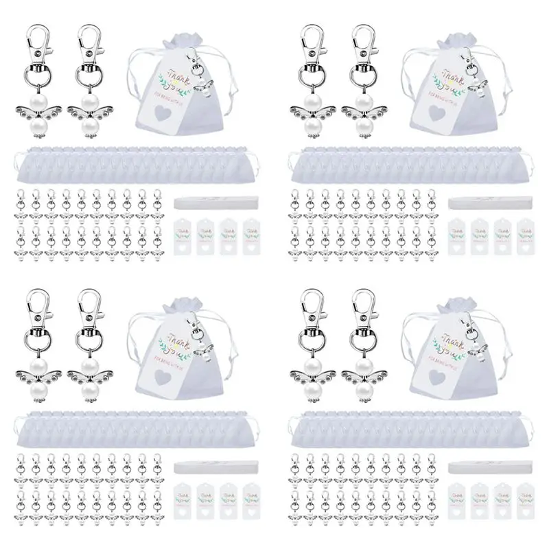 

Брелок для ключей AS94-«Ангел-хранитель», 80 шт., сувениры для вечеринок, крещений, свадеб, причастий, конфирмаций, брелок для ключей для девочек, подарок в знак благодарности