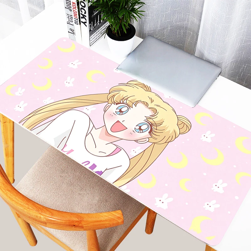 Mouse Pad Game Essential XXL Extended Desk Mat Laptop Gaming Accessories S-Sailor Moons Non-Slip keyboard pad Hot anime MousePad
