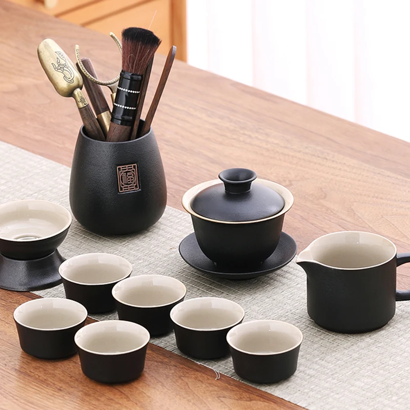 Afternoon Lazy Tea Set Matcha Travel Ceramic Portable Pot Ceremony Tea Set Living Room Strainer Te Matcha Kit Home Products