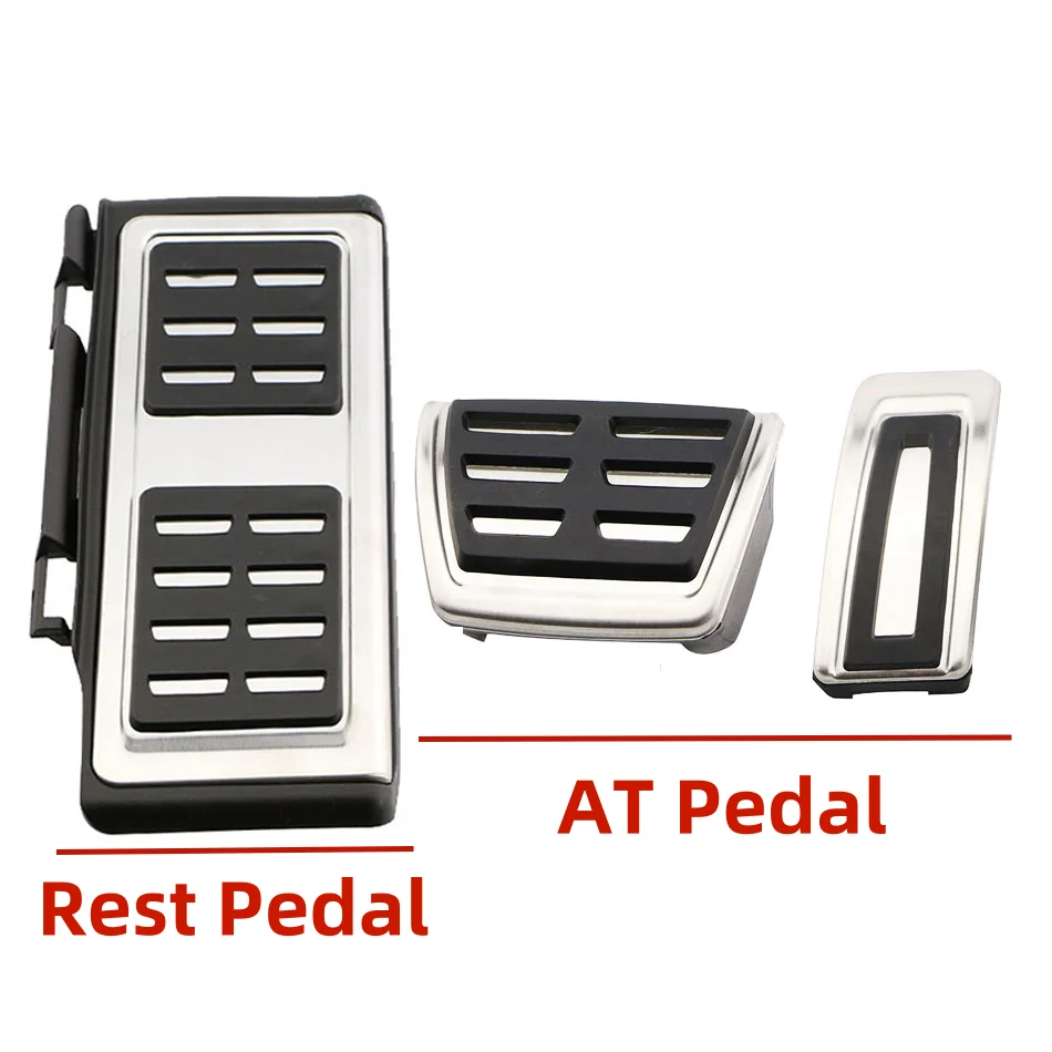 Nakładka na pedał ze stali nierdzewnej do Volkswagen VW Golf 7 8 GTi MK7 Polo A05 Passat B8 Skoda Kodiaq Rapid Octavia 5E 5F A7 2014-2023