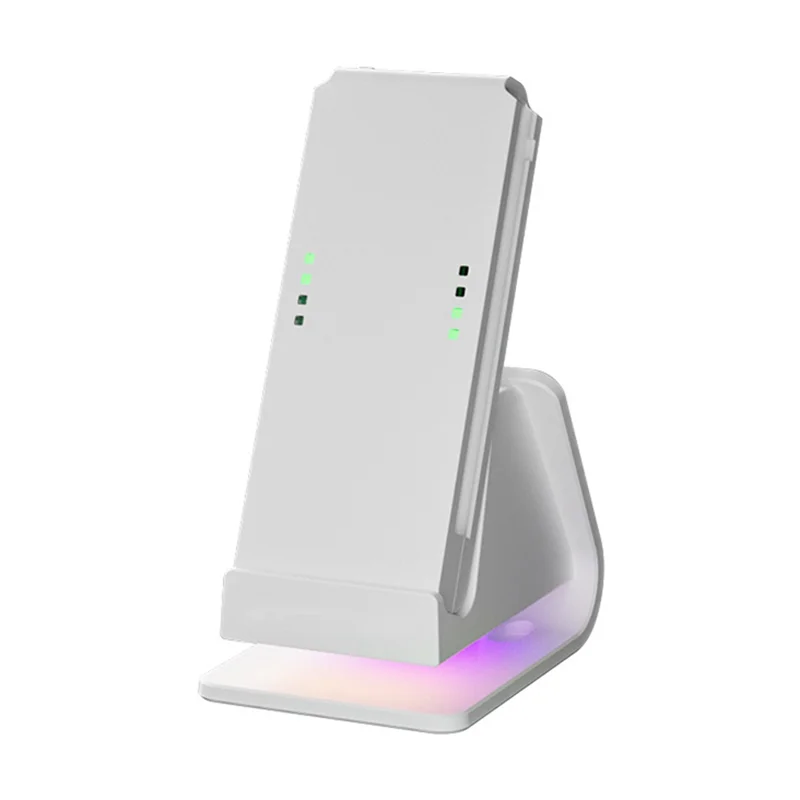 لمقبض وحدة التحكم في التبديل قاعدة شحن قاعدة شاحن لاسلكي ذكي مع RGB متوافق مع مقبض Joycon-PZZW