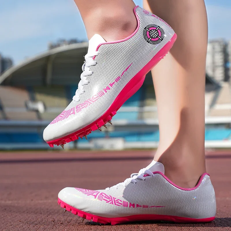 

Профессиональные легкие и полевые кроссовки с шипами для мужчин и женщин, кроссовки для бега с ногтями, кожаные кроссовки унисекс, легкая атлетика, тренировочная обувь на открытом воздухе