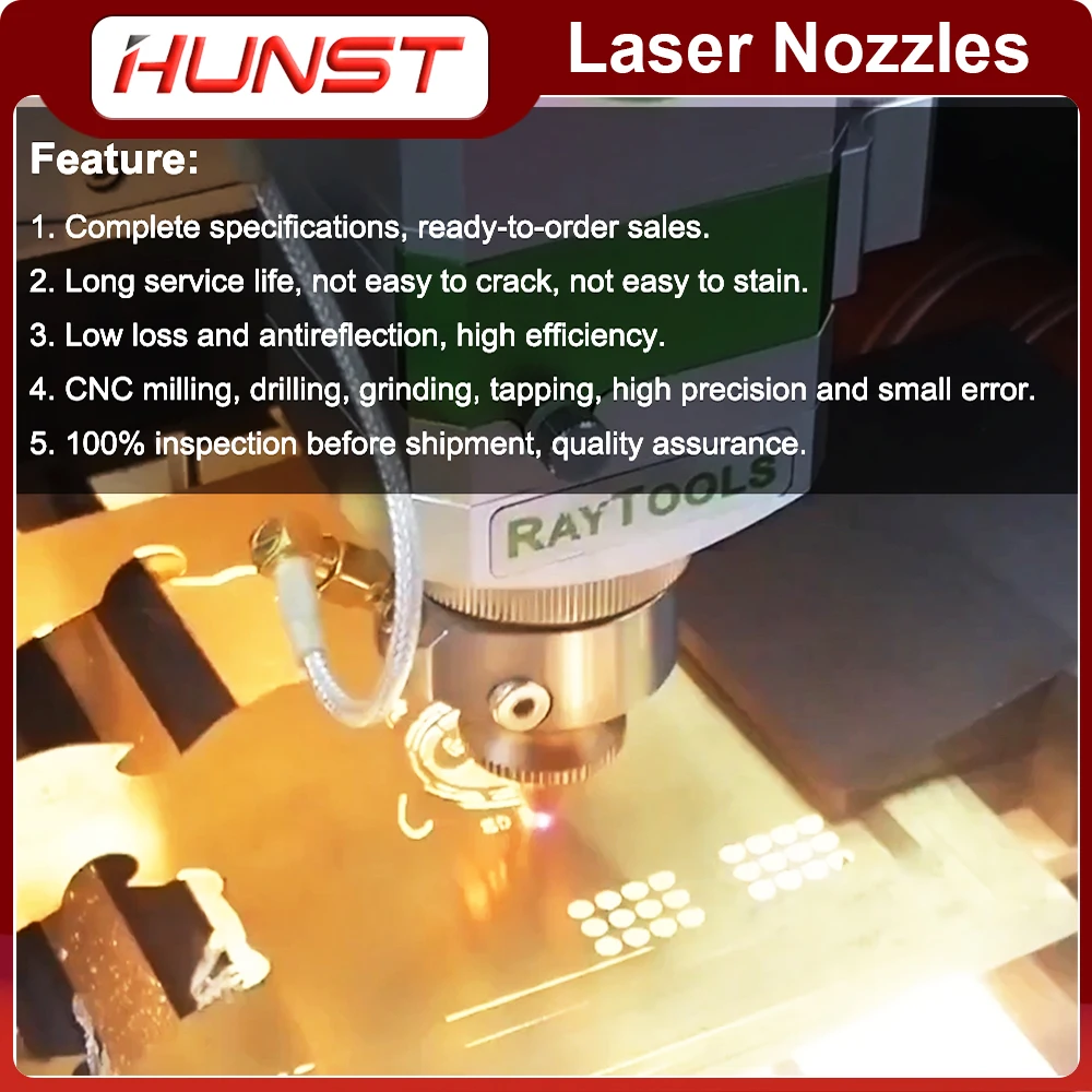 Imagem -06 - Hunst-bicos Laser de Dupla Camada Dia 28 mm M11 Calibre 0840 mm Raytools Precitec Wsx Fibra Cabeça de Corte 10 Pcs