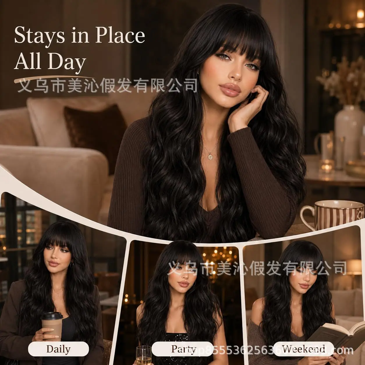 long-water-wave-wigs-with-blunt-bangs-for-women-synthetic-full-head-wig-face-framing-natural-multiple-colors-for-daily-party-use