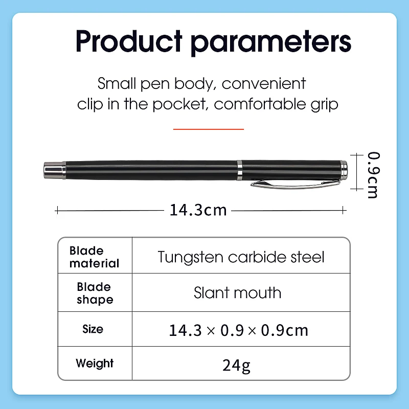 قلم قطع الألياف الضوئية، أداة قطع الألياف الضوئية FTTH، قطع قطري، قطع مسطح، أداة قطع القلم، سهلة الحمل