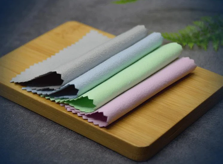 100pcs 10*7cm Silver Cleaning Polishing Cloth Individual Packing Wiping Jewelry Making DIY Suede