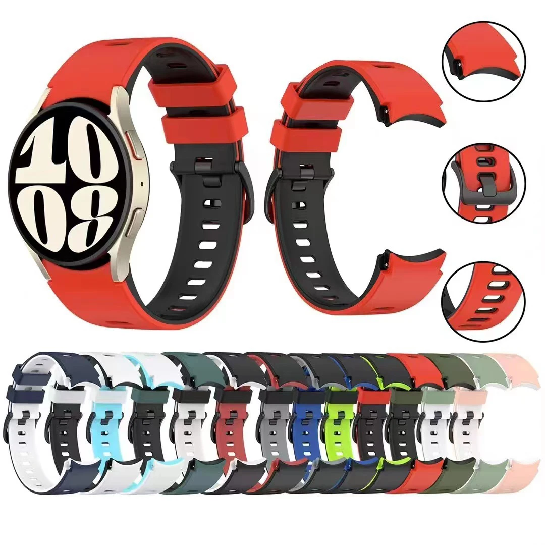 Silicone Strap For Samsung Galaxy Watch 6/5/4 44mm 40mm pro 45mm Accessories Watchband Galaxy Watch6 Classic 43mm 47mm Band