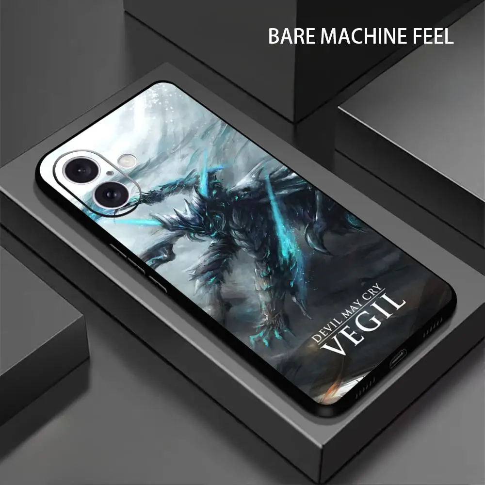 Popular Devil May Cry Game Phone Case For iPhone 17 16 15 14 13 12 X XR XS 8 Plus Mini Pro Max Soft black Shockproof Cover view 4