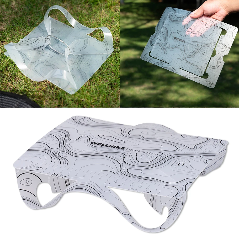 1 قطعة لوح طعام قابل للطي توفير المساحة أدوات المائدة المحمولة مزيج وعاء بلاستيكي لوحة لوح تقطيع مغسلة للتخييم