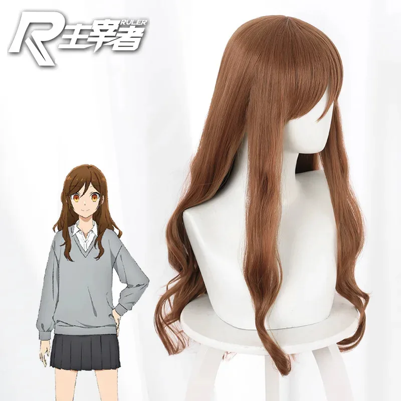 كوسبلاي [بدون أسلوب] سيد كوسبلاي وقرية غونغ يوجينغزي شعر بني طويل مجعد شعر مستعار كوس 506a
