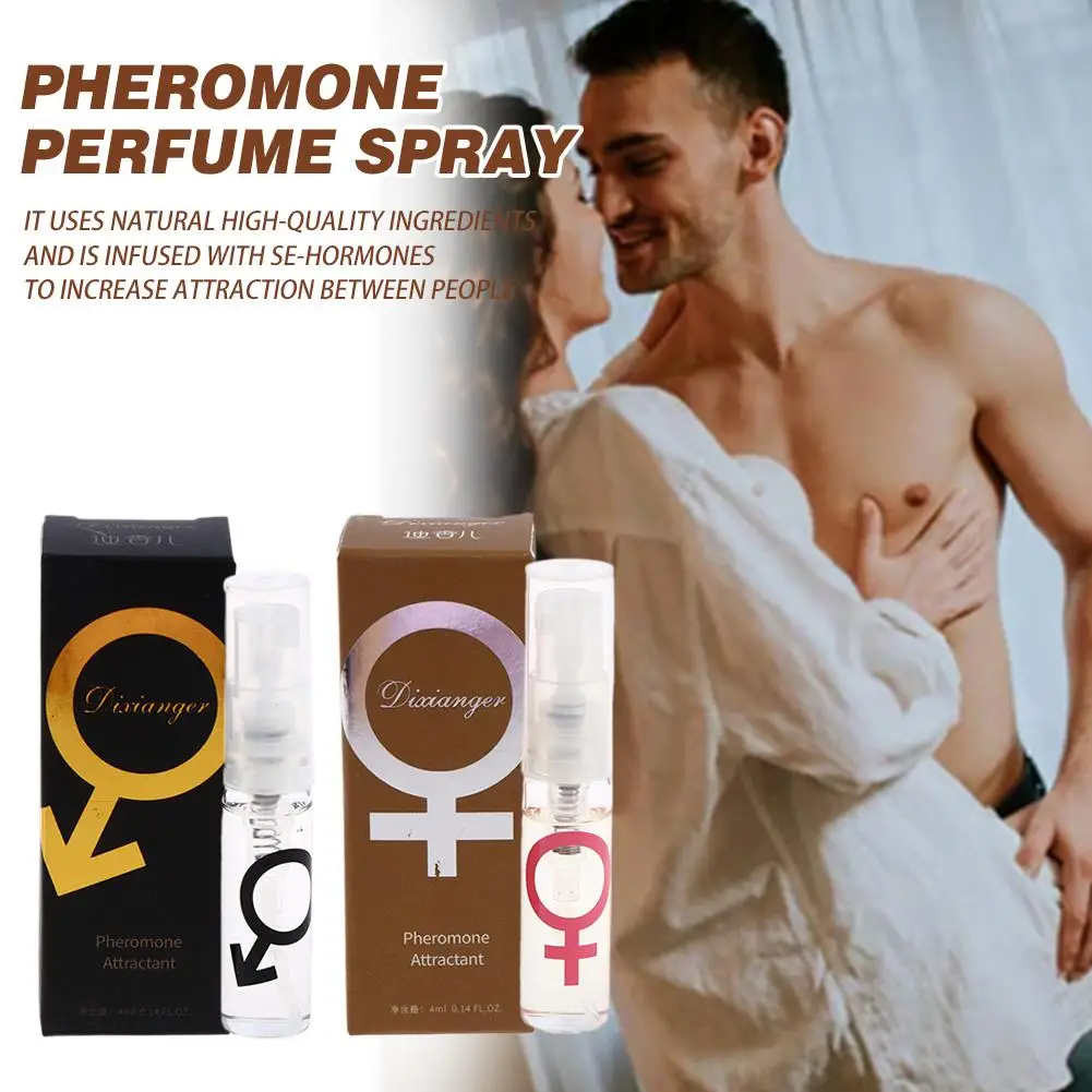 Hot 4ML Pheromones Perfume Spray for Getting Immediate Women Male Attention Premium Scent Great Holiday Gifts