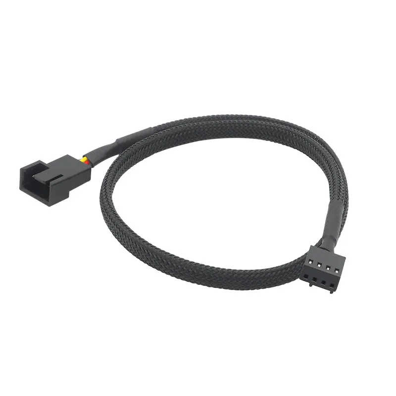 1 To 1 Ways Splitter Black Sleeved 26/40cm Extension Cable Connector 4Pin PWM Extension Cables 4 Pin Pwm Fan Cable