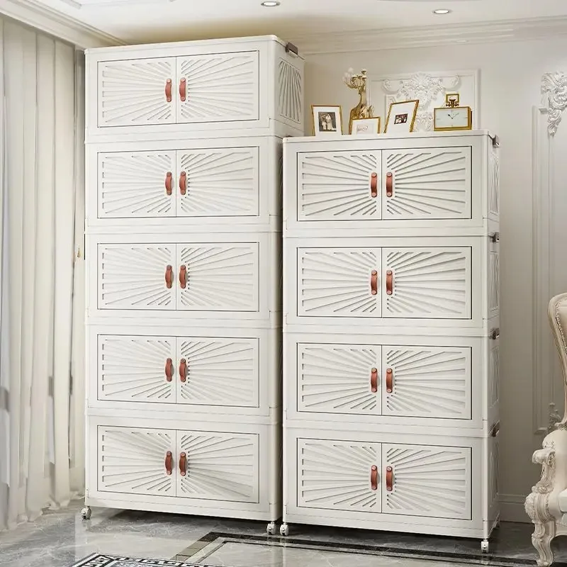 

50 70cm Foldable Multi-Layer Storage Box Locker Folding Wardrobe Multifunctional Living Room Cabinets Furniture Organ