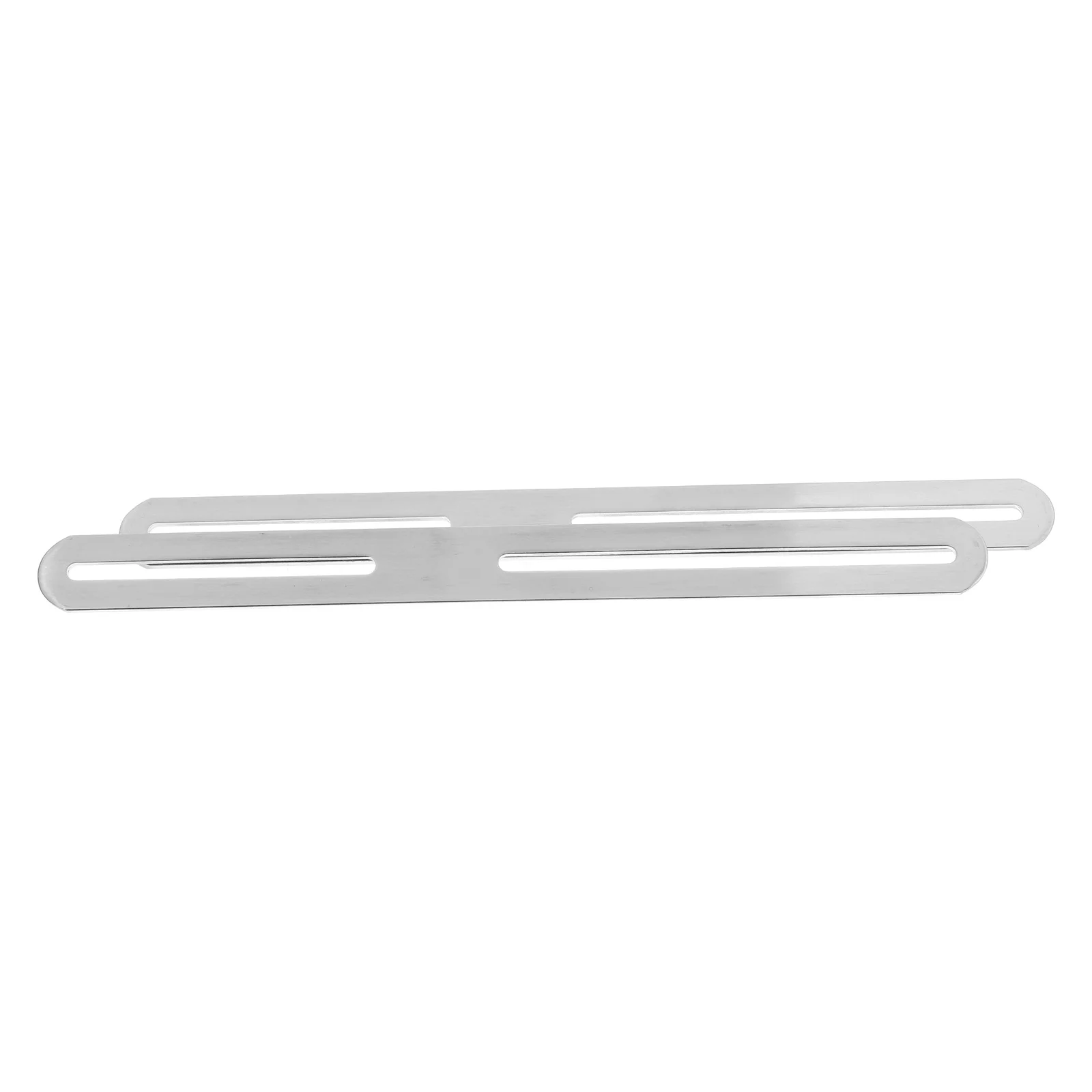 

Stainless Steel Corner Code Slotted Flat Mending Plates Thicken Furniture Straps Silver
