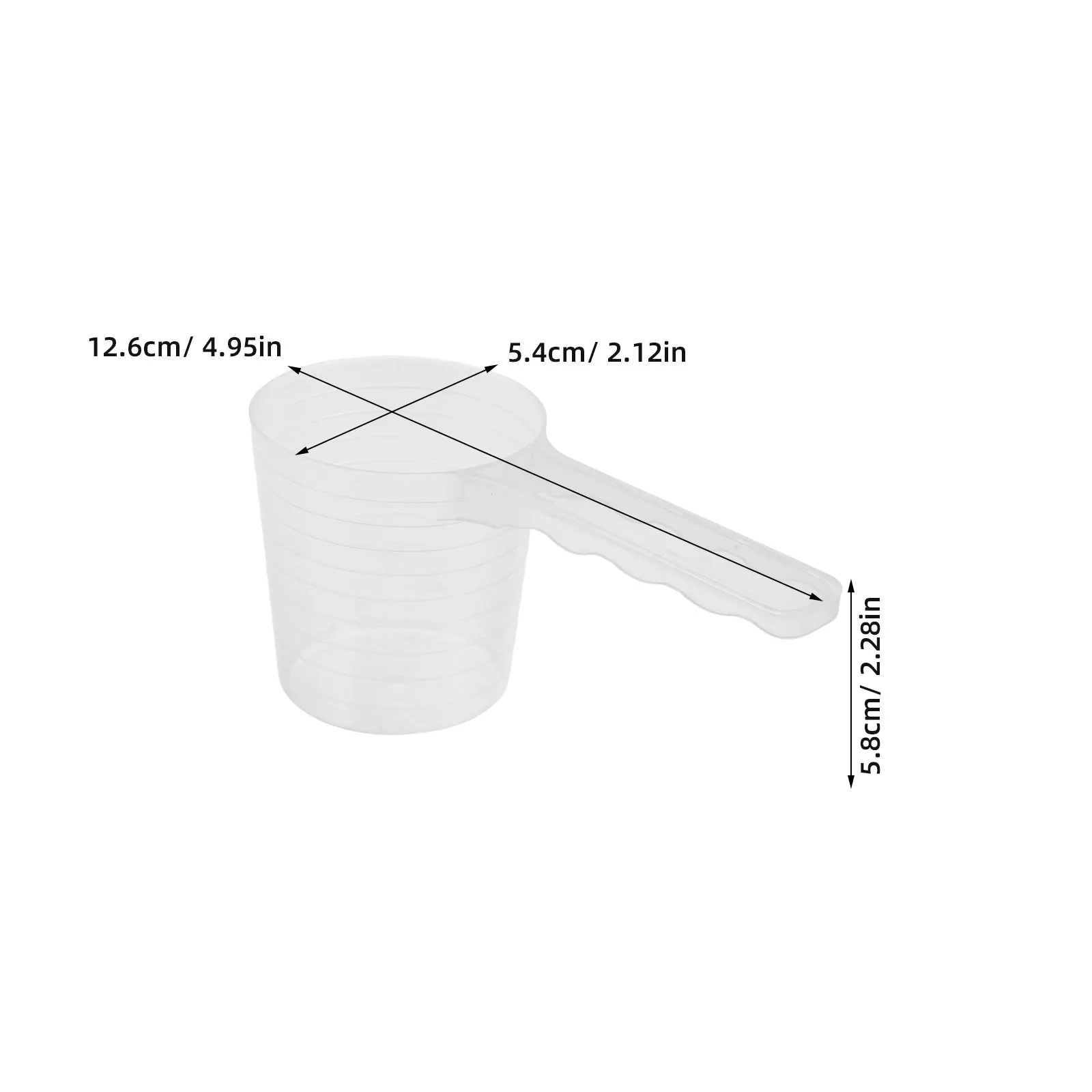 10Pcs 100ml/3.4oz Mini Dosing Beauty Measuring Spoon Plastic Cups With Lid Detergent Scoop Dosage Teaspoon For Liquids Spoons