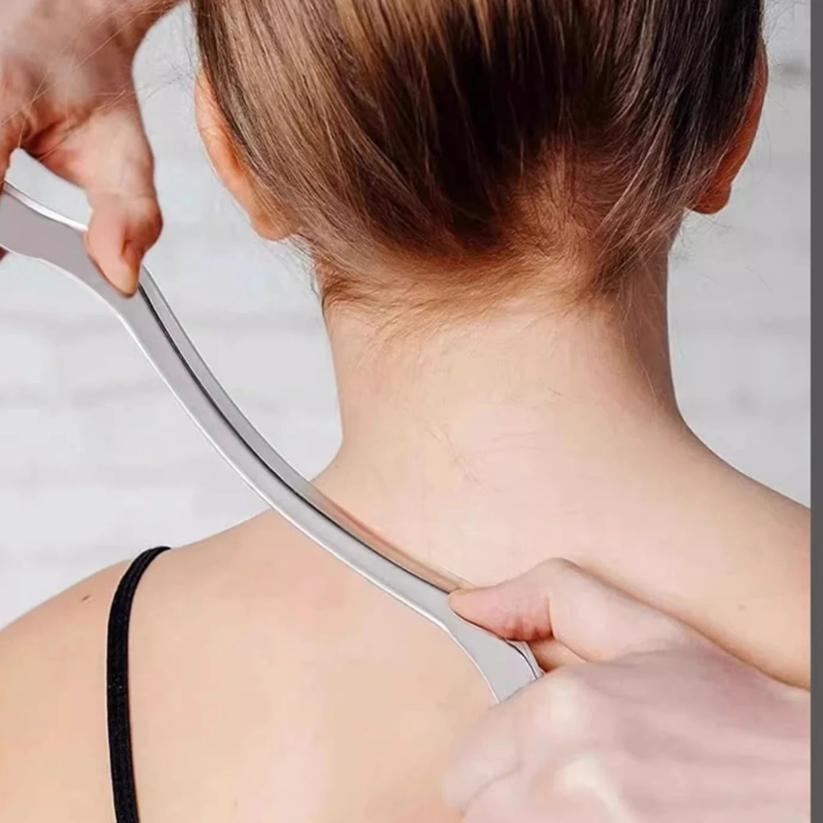 Gua Sha Scraping Bar Multi-Purpose Stainless Steel Fascia Wear Resist Exercise Muscle Massage Stick For Large Muscles