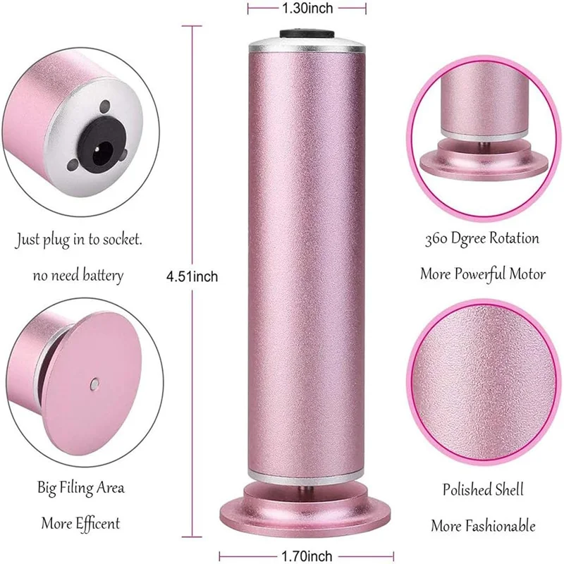 المهنية القابلة لإعادة الشحن الصلب الجلد الميت ملف الكهربائية الكالس مزيل القدم طاحونة الغسيل للأقدام مزيل الكالس المنتج