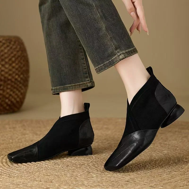 French Soft Leather Booties Wo - Leatherwork In French ulasan dan harga