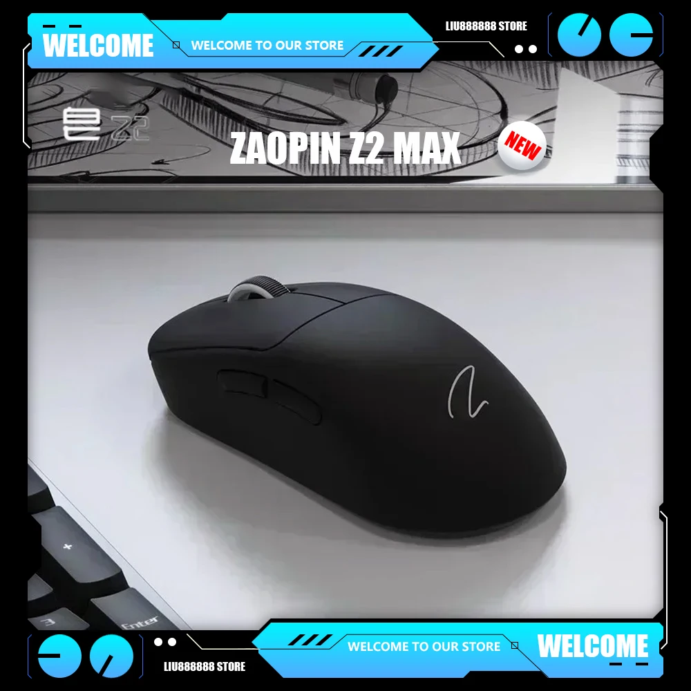 Zaopin Z2 MAX 8k Paw3950 Tri Mode Lightweight Bluetooth Wireless Custom Gaming E-sports Mouse Laptop Ergonomics Accessories