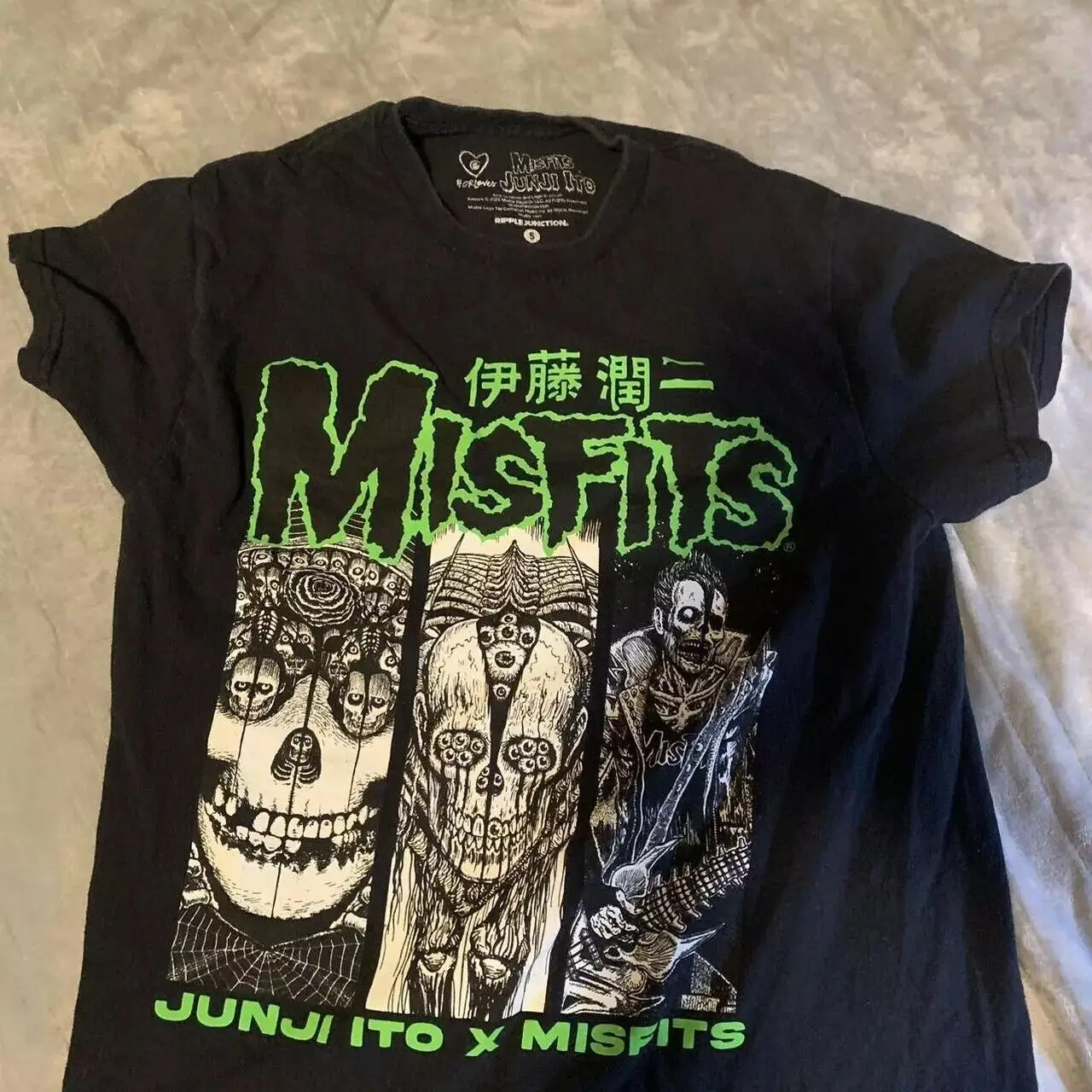 

Misfits x JUNJI ITO Black Classic Style Unisex Tshirt Men Women S-5XL