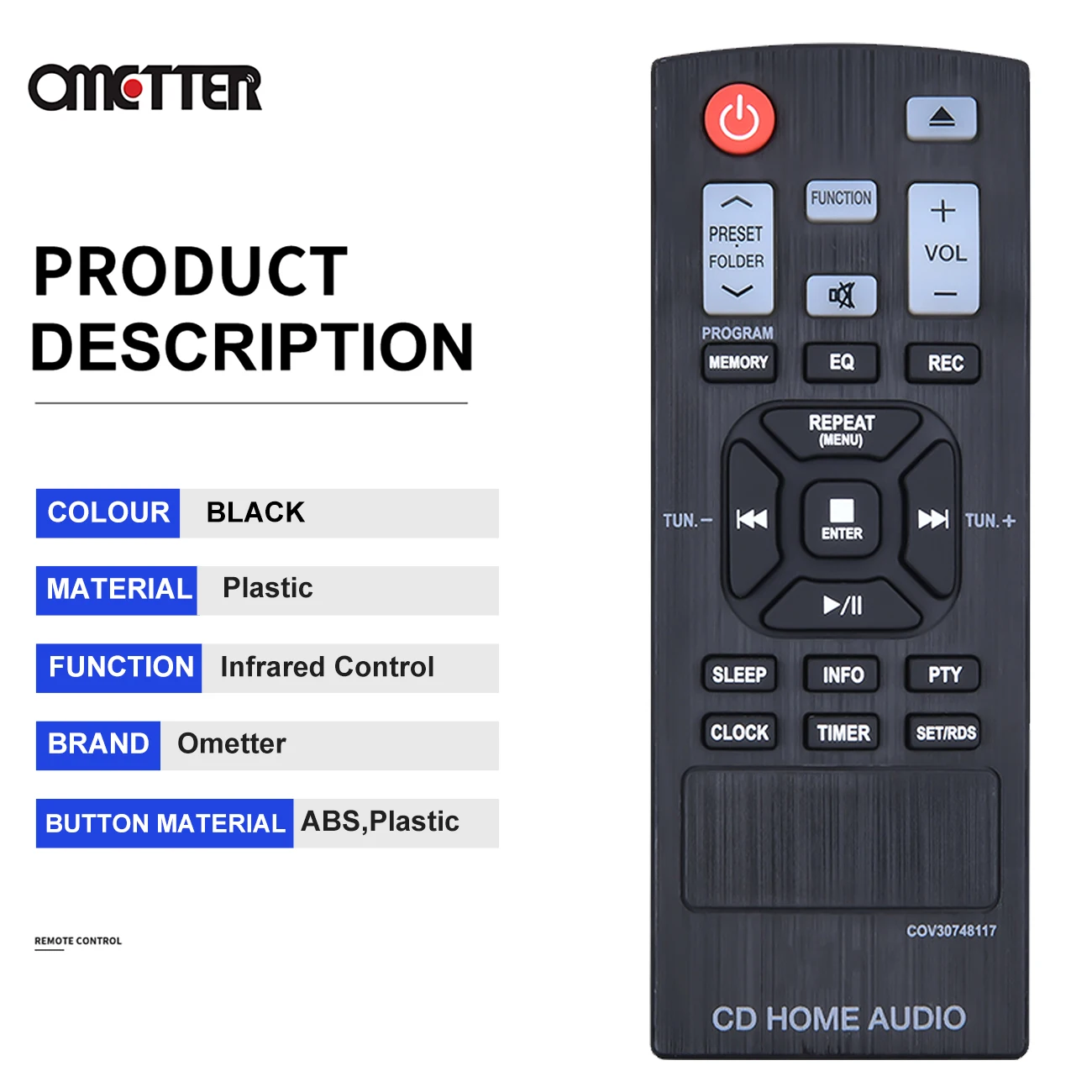 COV30748117 استخدام للتحكم عن بعد CD الرئيسية الصوت التحكم عن بعد fernbedienung