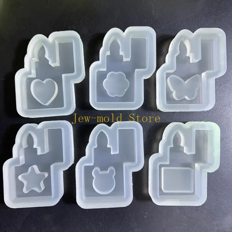 C71B Quicks Quicks و Shaker Crystal epoxy apoxy قالب DIY معلق قالب السيليكون