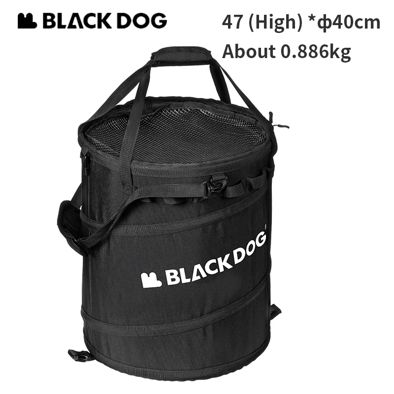 

Naturehike BLACKDOG 40L Folding Bucket Storage Bag Outdoor Picnic Ultralight Box Sundry Round Bag Camping Travel Accessories