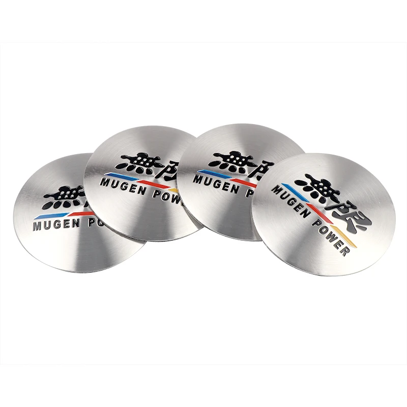 

4pcs/set Car styling 56mm Mugen Power emblem Car wheel Center Hub Cap Sticker decoration For Honda Mugen Civic VTEC City INSPIRE