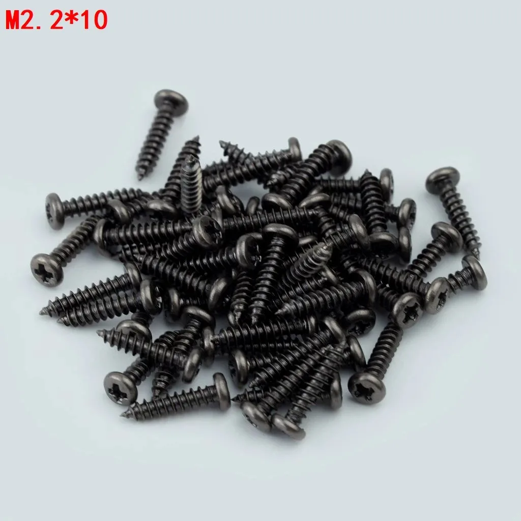 Guitar Bass Tuner Special Screw 2.2 * 10mm 60pcs Available in Four Colors, Stainless Steel Material