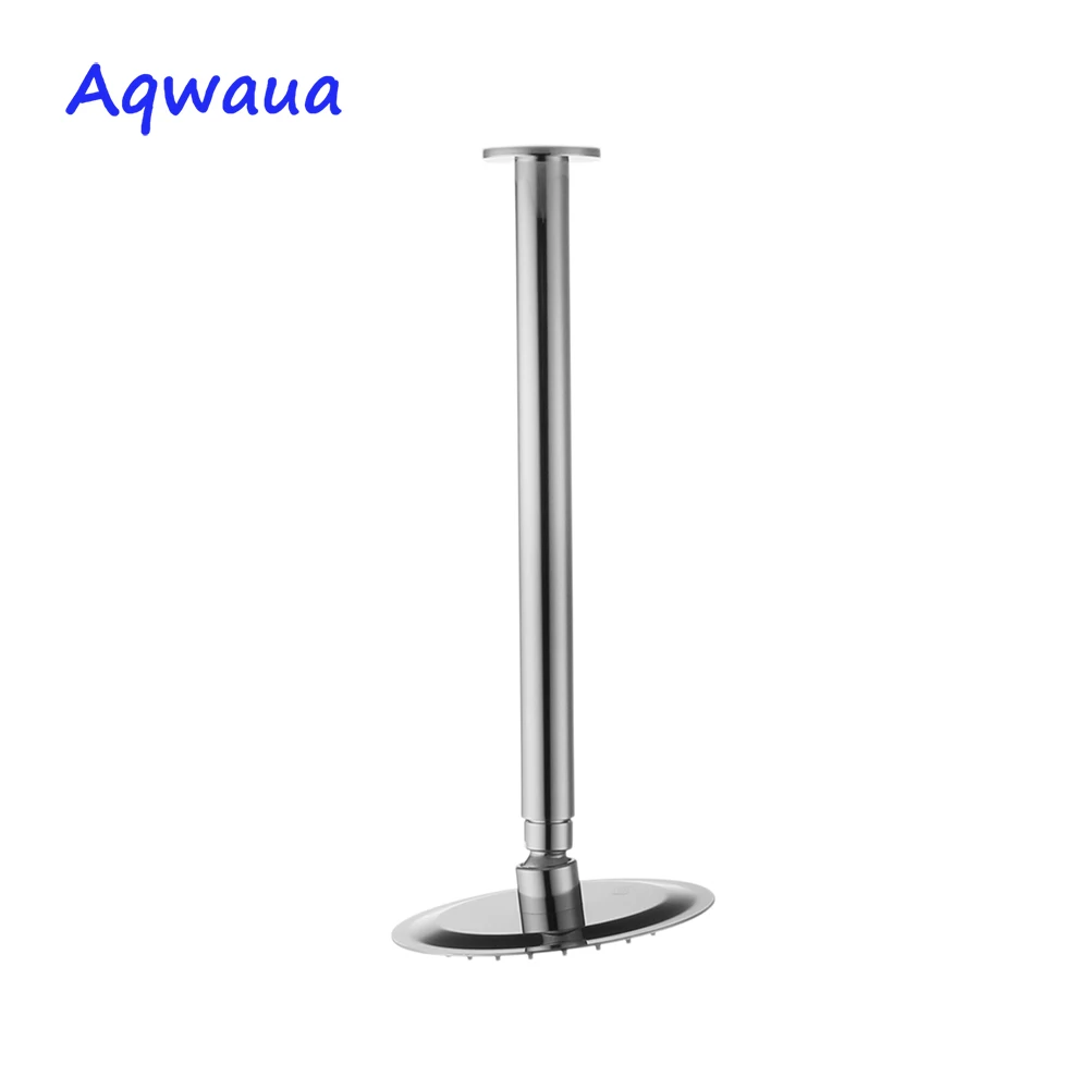 

Aqwaua round Shower Arm Ceiling Mounted Connector Chrome WaterMark Certified Bathroom Accessory with Storage