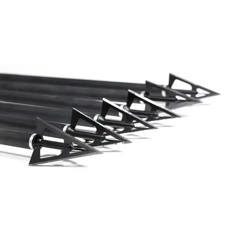 100 Grain 3-Blade Broadheads | 6/12/24 Pcs | Universal Thread & Wear-Resistant DIY Arrow Shaft Accessories