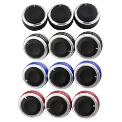 3Pcs Aluminum Alloy Car AC Knob for Mazda 3 M3 2004 - 2013 Air Conditioning Heater Control Switch Button Knobs Accessories