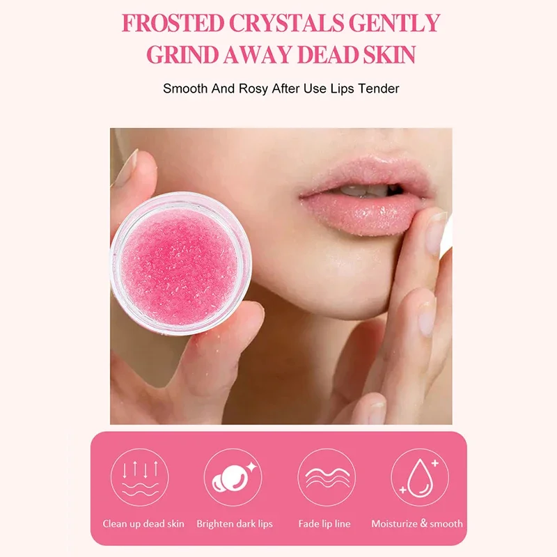 Fruchtiges Lippen peeling Peeling glättende Lippen linien feuchtigkeit spendend feuchtigkeit spendend und zur Behandlung von Lippen balsam