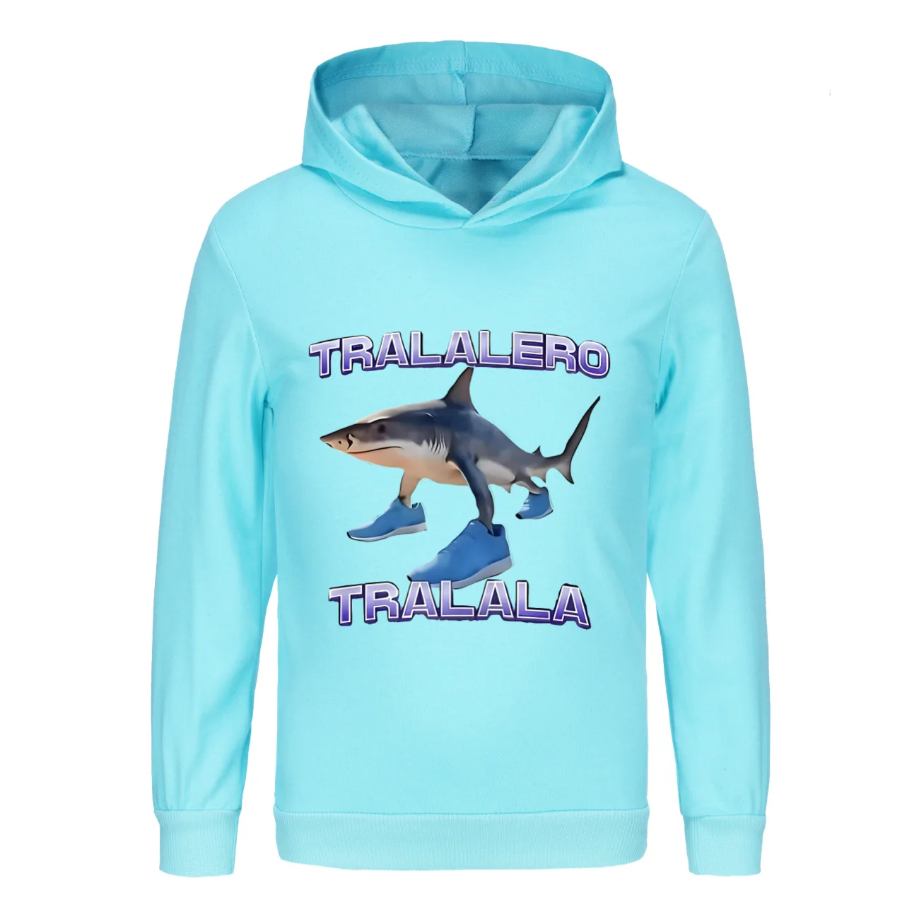 تونغ تونغ تونغ الصحور هوديي الاطفال مضحك AI القرش Tralalero Tralala الملابس صغار الفتيان طويلة الأكمام بلوزات الفتيات معاطف غير رسمية