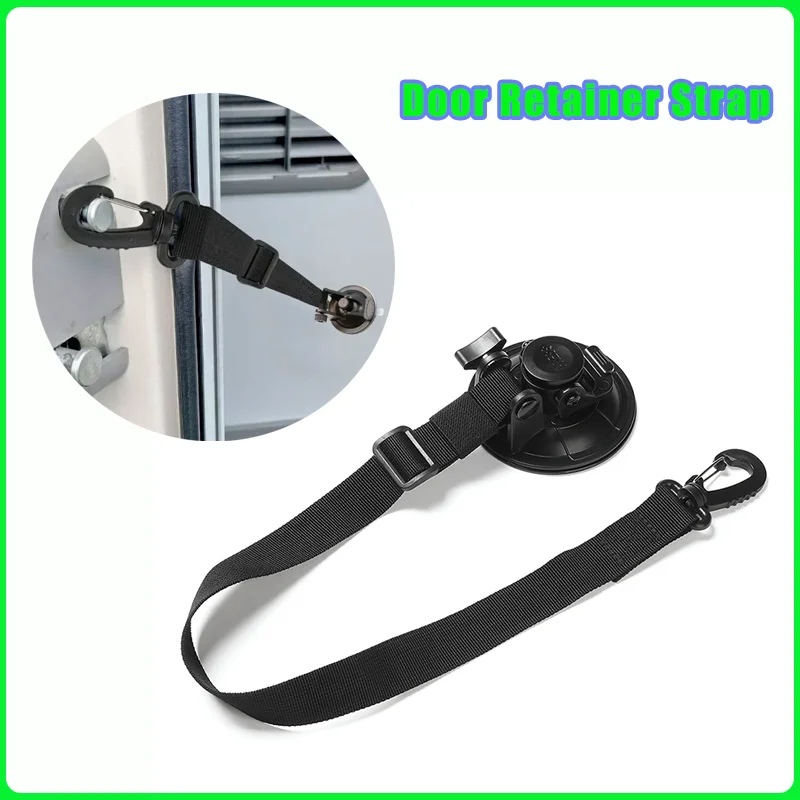 

Кемпер RV автомобильный дверной фиксатор, держатель ремня, регулируемый ремень для крепления двери дома на колесах, универсальный ремень на присоске, простая установка